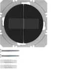 HAGER BOCCHIOTTI - Mod. radio KNX doppio piatto ad energia solare QLink Serie R.1/R.3 nero luc.