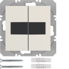 HAGER BOCCHIOTTI - Mod. radio KNX doppio piatto ad energia solare QLink Serie S.1 bianco luc.