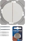HAGER BOCCHIOTTI - Mod. radio KNX doppio piatto QLink Serie R.1/R.3 bianco pol. luc.