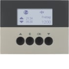 HAGER BOCCHIOTTI - Orologio radio KNX per veneziane quicklink K.5 acciaio inox opaco, verniciato