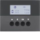 HAGER BOCCHIOTTI - Orologio radio KNX x veneziane quicklink Berker K.1 antracite opaco, verniciato