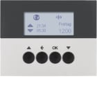 HAGER BOCCHIOTTI - Orologio radio KNX per veneziane quicklink Berker K.5 alu opaco, verniciato