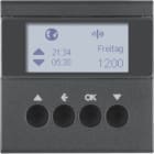 HAGER BOCCHIOTTI - Orologio radio KNX per veneziane quicklink Berker S.1/B.3/B.7 antracite opaco