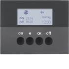 HAGER BOCCHIOTTI - Orologio radio KNX quicklink Berker K.1 antracite opaco, verniciato