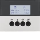 HAGER BOCCHIOTTI - Orologio radio KNX quicklink Berker K.5 alu opaco, verniciato