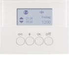 HAGER BOCCHIOTTI - Orologio radio KNX quicklink Berker K.1 bianco polare lucido