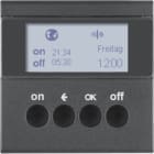 HAGER BOCCHIOTTI - Orologio radio KNX quicklink Berker S.1/B.3/B.7 antracite opaco