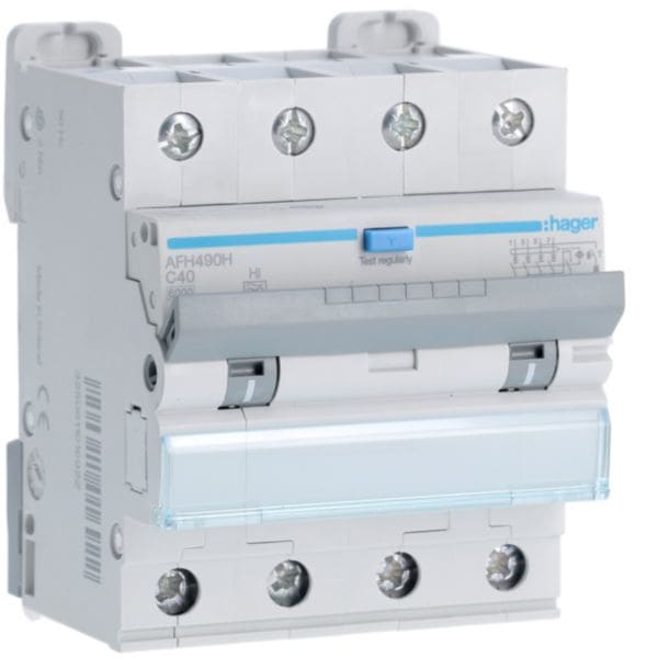 HAGER BOCCHIOTTI - Interruttore magnetotermico differenziale 6000A 4P curva C 40A A-HI 300mA 4M