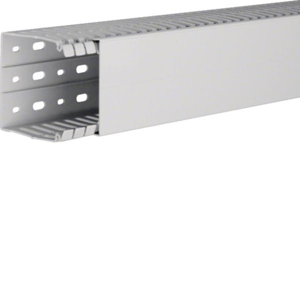 HAGER BOCCHIOTTI - Canaletta per cablaggio Halogen Free 80x80 linea HA7 grigio chiaro