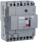 HAGER BOCCHIOTTI - Interruttore automatico scatolato h3 x160 TM 4P 18kA 63A