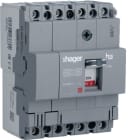 HAGER BOCCHIOTTI - Interruttore automatico scatolato h3 x160 TM 4P 18kA 125A