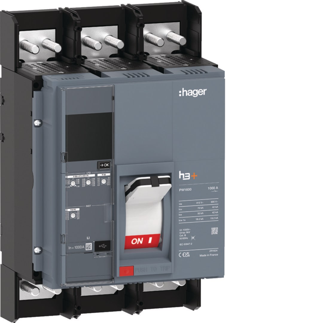 HAGER BOCCHIOTTI - INT AUT H3+ PW1600 LI 3P 1000A 70KA