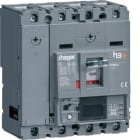 HAGER BOCCHIOTTI - Interruttore scatolato h3+ P160 LSIG Energy 4P 25kA 100A neutro regolabile