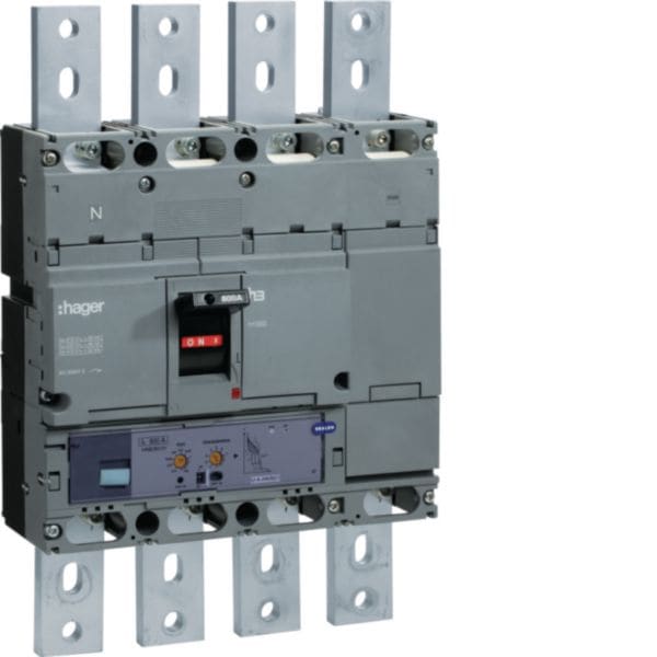 HAGER BOCCHIOTTI - Interruttore automatico scatolato h3 h1000 LSI 4P 50kA 800A