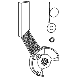 HAGER BOCCHIOTTI - Leva carica molle per interruttore aperto hw+ HW1