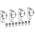 HAGER BOCCHIOTTI - Kit 4 terminali posteriori per interruttore aperto hw+ HW1 4P estraibile