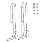 HAGER BOCCHIOTTI - Binari di guida con viti di fissaggio per interruttore hw+ HW1 estraibile