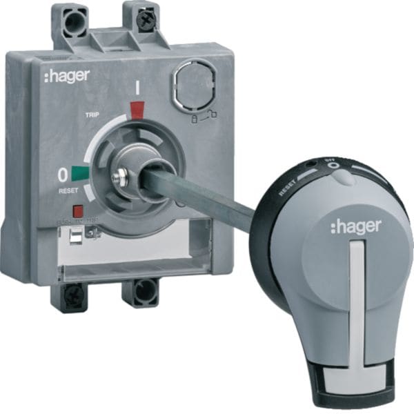 HAGER BOCCHIOTTI - Manovra rotativa rinviata L200mm per interruttore scatolato h3+ P250