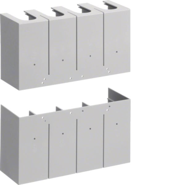 HAGER BOCCHIOTTI - Kit 2 calotte attacchi anteriori prolungati per interruttore h3 h1000 4P