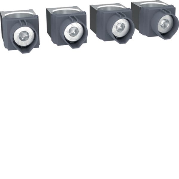 HAGER BOCCHIOTTI - Kit 4 morsetti per cavi Cu/Al 1x35–300 mm² per h3 x630, h3+ P630 4P