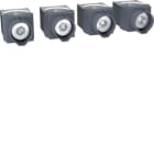 HAGER BOCCHIOTTI - Kit 4 morsetti per cavi Cu/Al 1x35–300 mm² per h3 x630, h3+ P630 4P