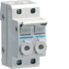 HAGER BOCCHIOTTI - interruttore portafusibile combinato 10.3X38 2P 2 moduli DIN