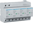 HAGER BOCCHIOTTI - SPD combinato T1+T2 4P 25kA TT/TNS con contatto ausiliario