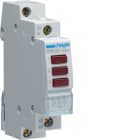 HAGER BOCCHIOTTI - 1 segnalatore luminoso triplo 230 V AC 3 led rossi 1 modulo DIN
