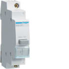 HAGER BOCCHIOTTI - 1 pulsante non luminoso a impulso 16 A 250 V AC 1 NC 1 modulo DIN