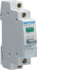 HAGER BOCCHIOTTI - 1 pulsante luminoso 230 V AC led verde a impulso 1 NA 1 modulo DIN