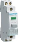 HAGER BOCCHIOTTI - 1 pulsante luminoso 230 V AC led verde a impulso 2 NC 1 modulo DIN