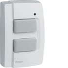 HAGER BOCCHIOTTI - 2 pulsanti radio KNX 2 ingressi batteria Ip55 da parete