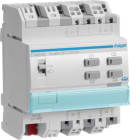 HAGER BOCCHIOTTI - Modulo KNX 4 uscite 6A 24V CC per tapparelle e veneziane configurazione ETS 4M
