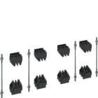 HAGER BOCCHIOTTI - Kit di 8 supporti barre 4P + tiranti per 1 barra 5 mm per fase quadro evo