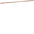 HAGER BOCCHIOTTI - Barra in rame sezione 12x6 L750 con morsetti in ottone per circuito di terra