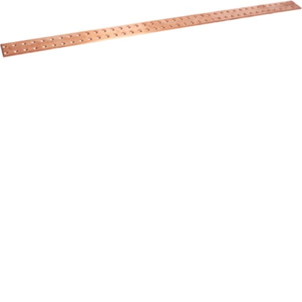HAGER BOCCHIOTTI - Barra in rame forata M10 sezione 50x5 L1000