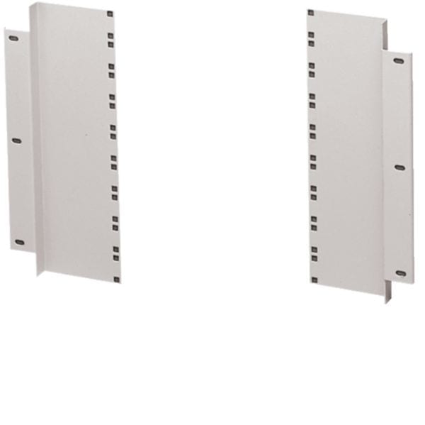 HAGER BOCCHIOTTI - Coppia di adattatori rack fissi L800 RAL7035 venezia