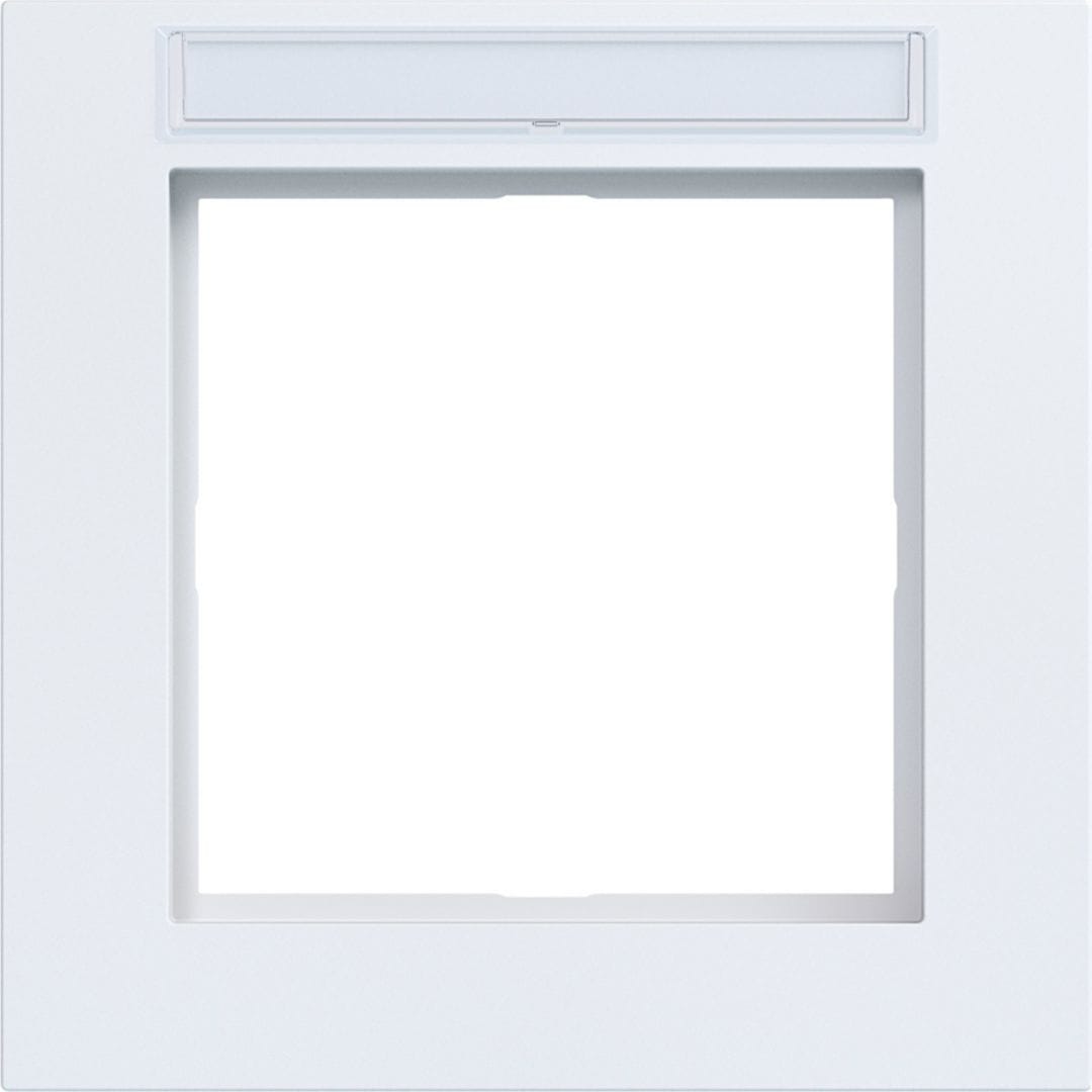 HAGER BOCCHIOTTI - CORNICE 1-POSTO, ETICH A.1, BIANCO OPACO