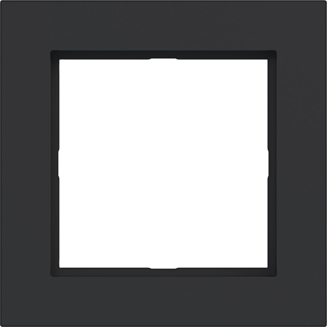 HAGER BOCCHIOTTI - CORNICE LED 1-POSTO, A.1, NERO OPACO