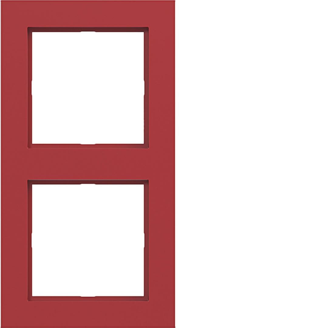 HAGER BOCCHIOTTI - CORNICE 2-POSTI, A.1, ROSSO LUCIDO