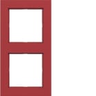 HAGER BOCCHIOTTI - CORNICE 2-POSTI, A.1, ROSSO LUCIDO