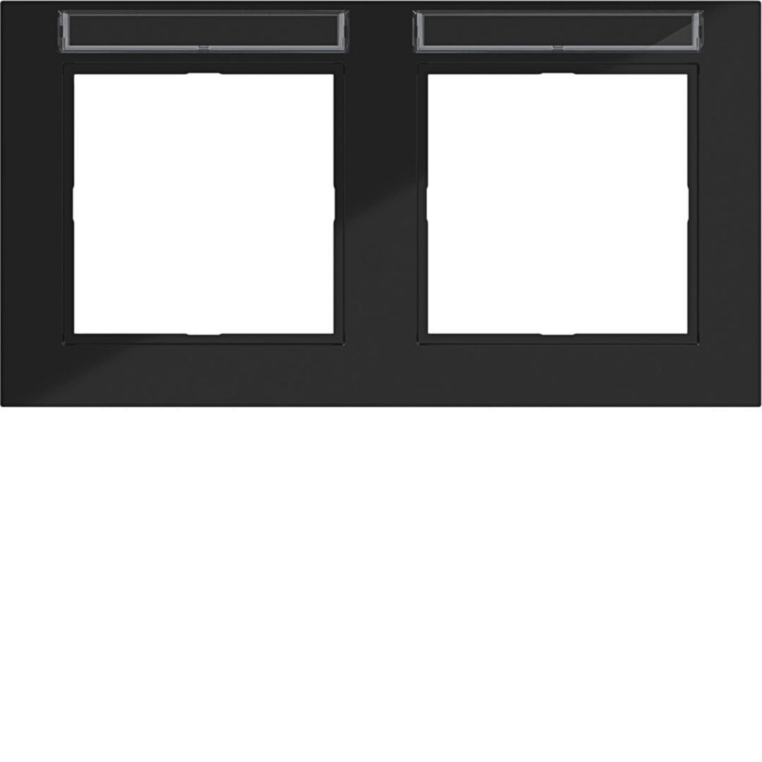 HAGER BOCCHIOTTI - CORNICE 2-P ORIZ, ETICH A.1, NERO LUCIDO
