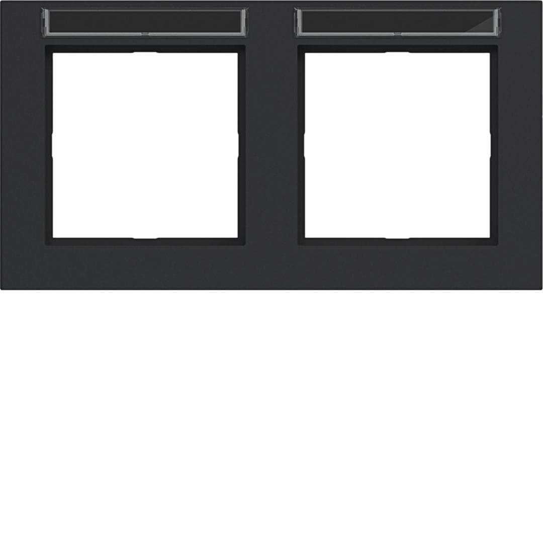 HAGER BOCCHIOTTI - CORNICE 2-P ORIZ, ETICH A.1, NERO OPACO