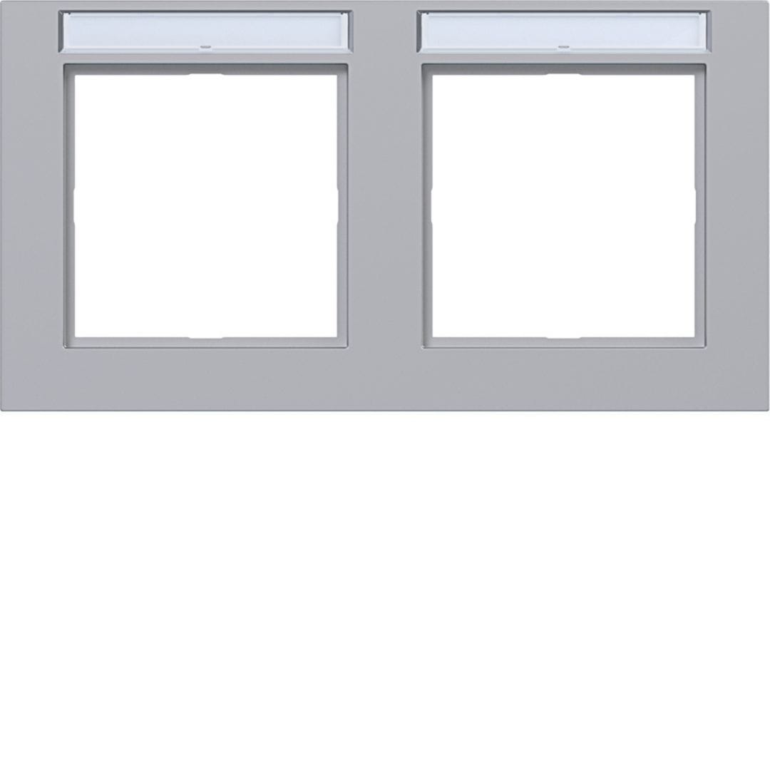HAGER BOCCHIOTTI - CORNICE 2-P ORIZ, ETICH A.1, TITANIO MET