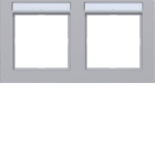 HAGER BOCCHIOTTI - CORNICE 2-P ORIZ, ETICH A.1, TITANIO MET