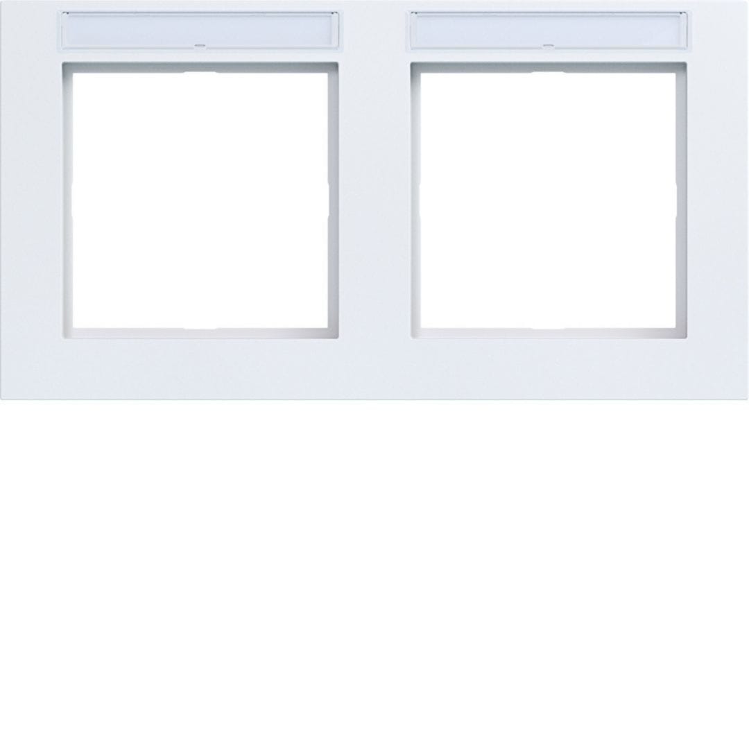 HAGER BOCCHIOTTI - CORNICE 2-P ORIZ, ETICH A.1, BIANCO OP