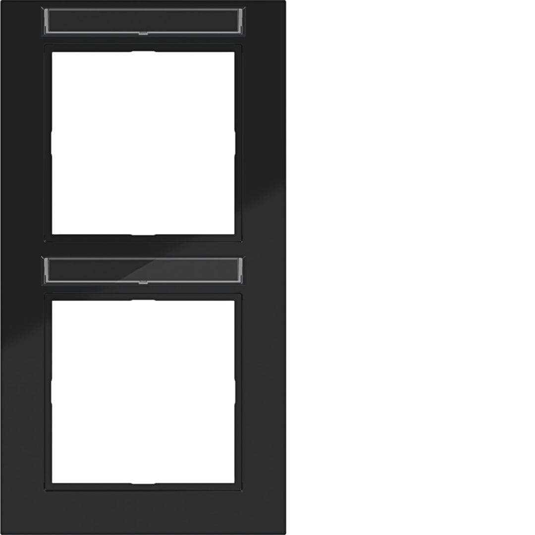 HAGER BOCCHIOTTI - CORNICE 2-P VERT, ETICH A.1, NERO LUCIDO
