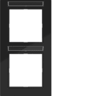 HAGER BOCCHIOTTI - CORNICE 2-P VERT, ETICH A.1, NERO LUCIDO