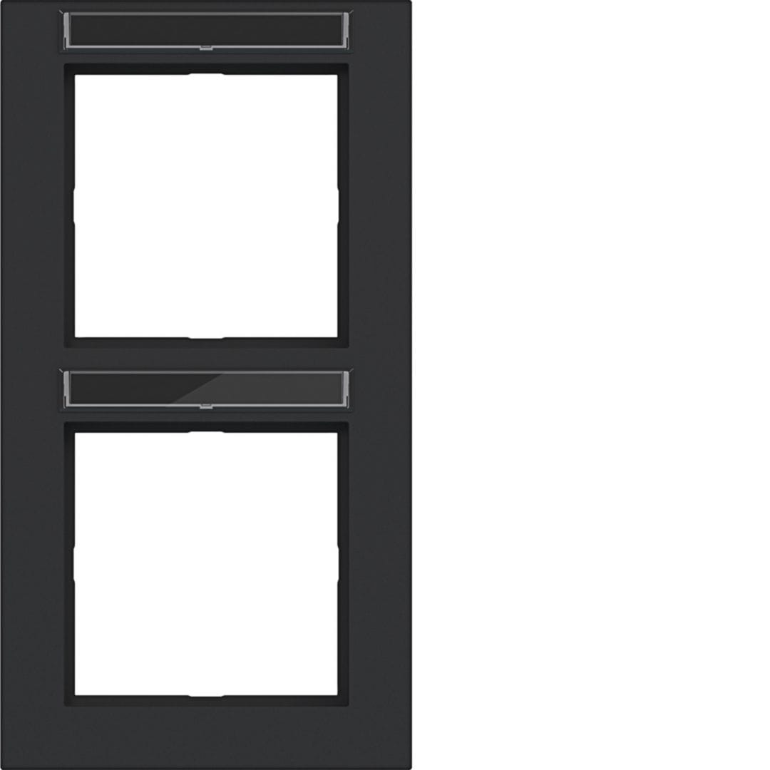 HAGER BOCCHIOTTI - CORNICE 2-P VERT, ETICH A.1, NERO OPACO