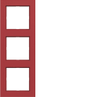 HAGER BOCCHIOTTI - CORNICE 3-POSTI, A.1, ROSSO LUCIDO